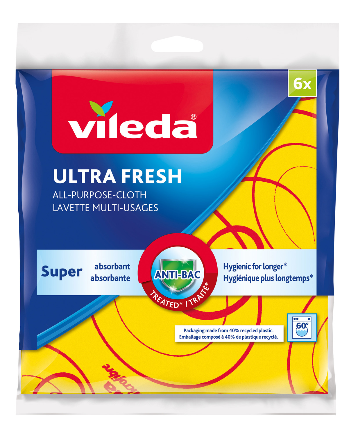 Vileda Ultra Fresh klud med antibacteriel effekt