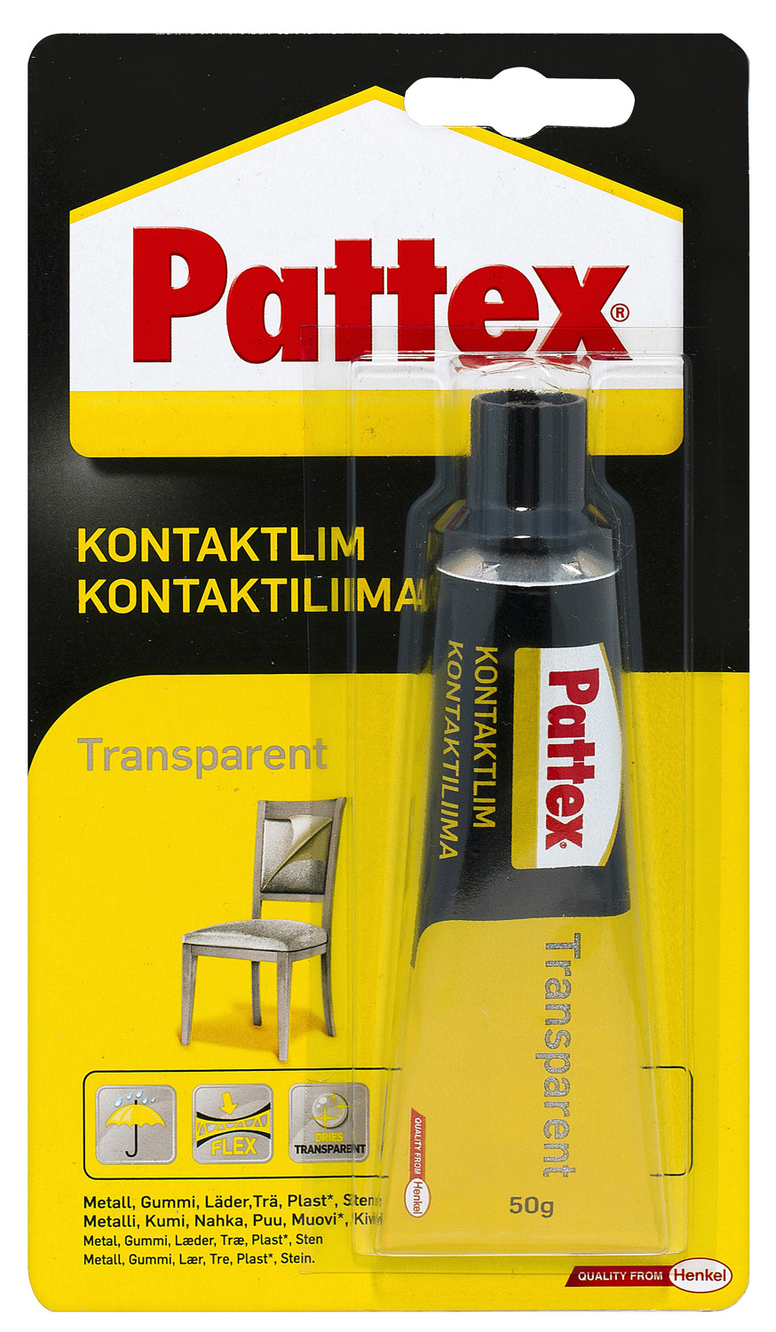 Pattex Kontaktlim Transparent