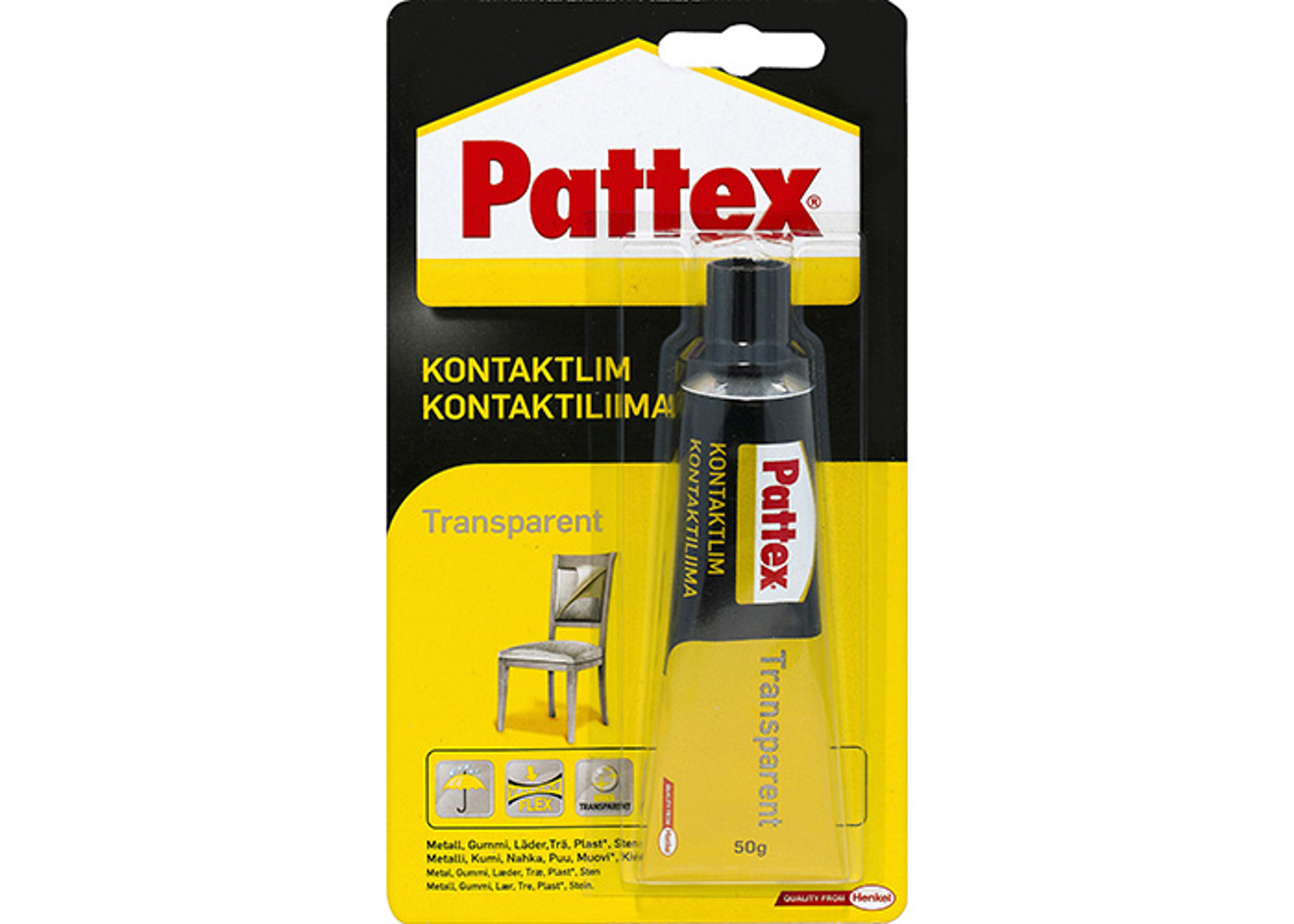 Pattex Kontaktlim Transparent