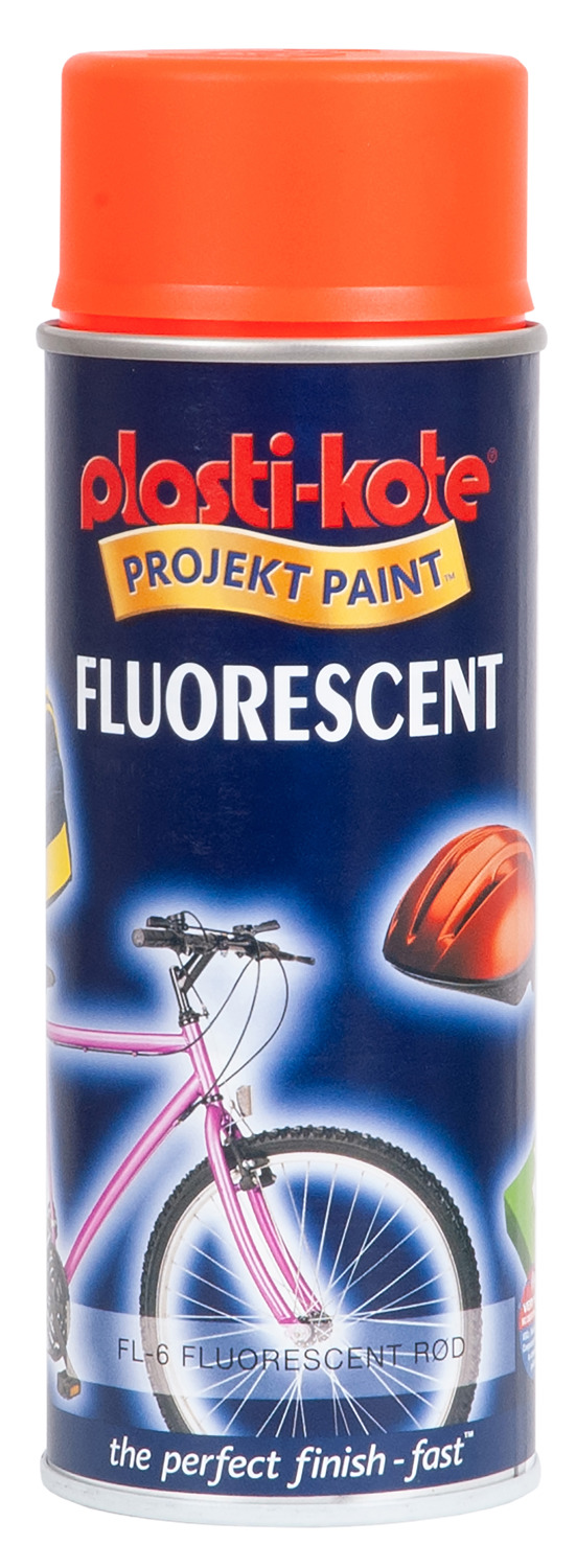 plasti-kote flourcerende rød spraymaling