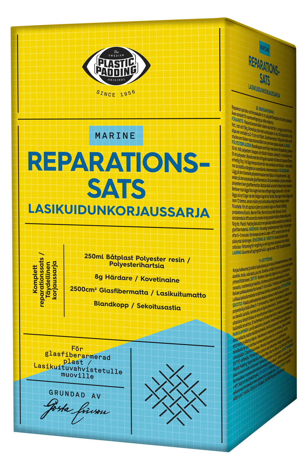 Plastic padding marine reparationssæt