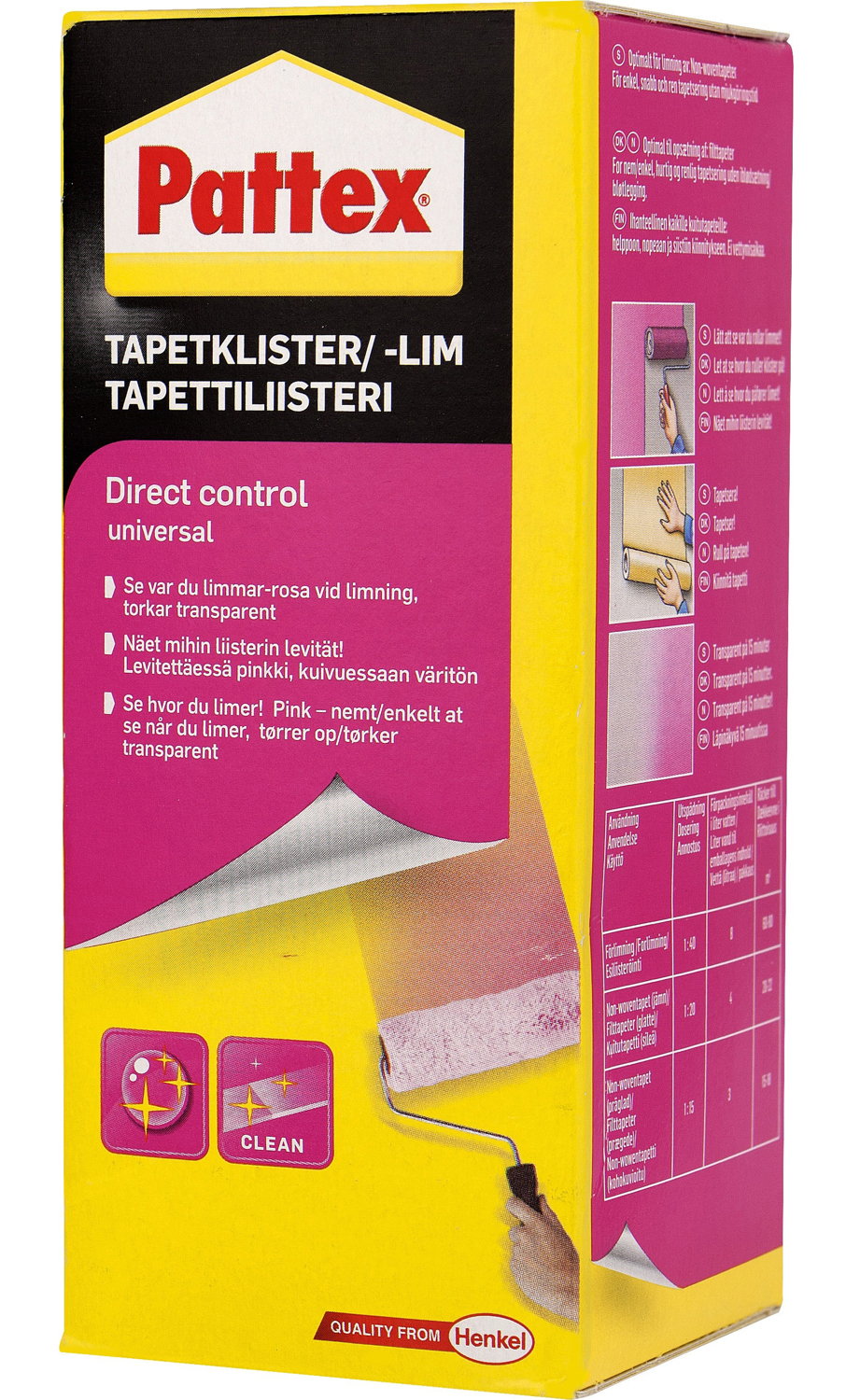 Pattex Tapetlim direct control
