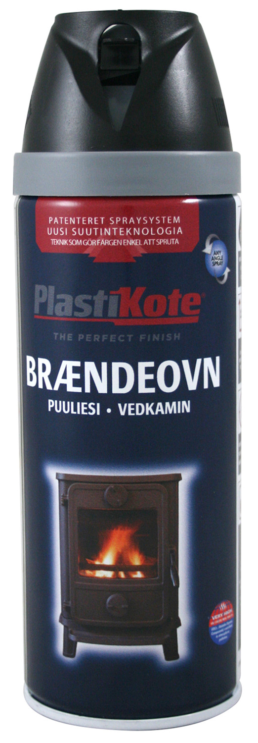 Plasti-kote brændeovn spraymaling